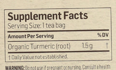 ALVITA: Teas Organic Turmeric Root Caffeine Free 24 Tea Bags, 1.27 oz