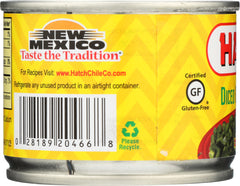 HATCH: Diced Hot Green Chilies, 4 oz