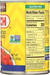 HATCH: Diced Tomatoes & Green Chilies Original Medium, 10 oz