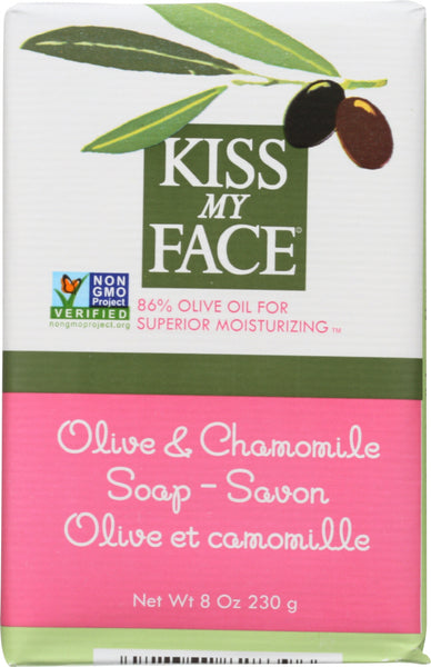 KISS MY FACE: Olive Oil & Chamomile Bar Soap, 8 oz