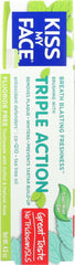 KISS MY FACE: Triple Action Gel Toothpaste, 4.5 oz