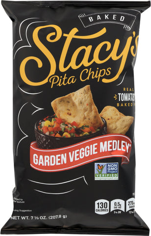 STACY'S PITA CHIP: Garden Veggie Medley Pita Chip, 7.33 oz