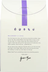 MAKER OATS: Oat Overnight Mulberry Chia, 11.4 oz