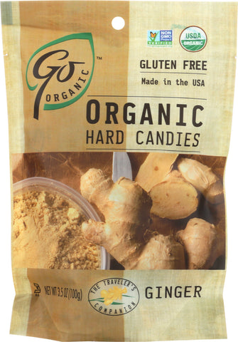 GO ORGANIC: Organic Hard Candies Ginger, 3.5 oz
