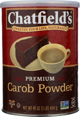 CHATFIELDS: All Natural Carob Powder, 16 oz