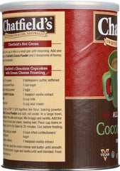 CHATFIELDS: All Natural Cocoa Powder Unsweetened, 10 oz