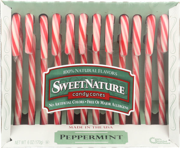 SWEETNATURE: Peppermint Candy Canes, 6 oz