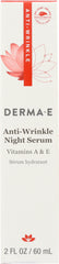 DERMA E: Anti-Wrinkle Night Serum with Vitamin A, 2 oz