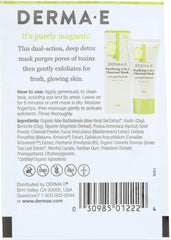 DERMA E: Purifying 2-in-1 Charcoal Mask, .35 oz