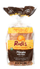 RUDIS: Organic 7 Grain with Flax Bread, 20 oz