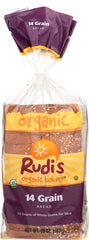 RUDIS: Organic Bakery Organic 14 Whole Grain Bread, 20 oz