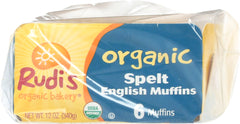 RUDI'S: Organic Spelt English Muffins, 12 oz