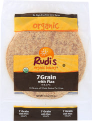 RUDIS: Organic 7 Grain with Flax Wraps, 13.10 oz