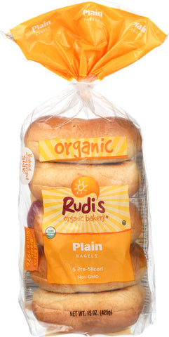 RUDIS: Plain Bagels, 15 oz