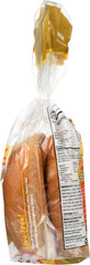 RUDIS: Organic Bakery Organic Wheat Hot Dog Rolls, 12 oz