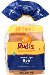 RUDIS: Organic Jewish Light Rye Bread, 22 oz