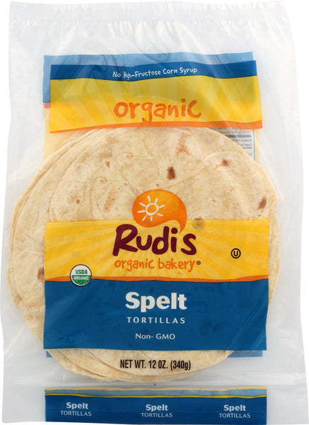 RUDIS: Organic Spelt Tortillas, 12 oz