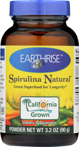 EARTHRISE: Spirulina Natural Powder, 3.2 oz