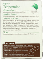 TRADITIONAL MEDICINALS: Organic Peppermint Herbal Tea 16 Tea Bags, 0.85 oz