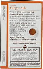 TRADITIONAL MEDICINALS: Organic Ginger Aid Herbal Tea 16 Tea Bags, 1.13 oz