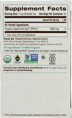 TRADITIONAL MEDICINALS: Organic Spearmint Caffeine Free Herbal Tea 16 Tea Bags, 0.85 oz