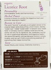 TRADITIONAL MEDICINALS: Organic Licorice Root Herbal Tea 16 tea bags, 0.85 oz