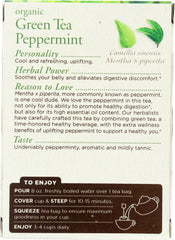 TRADITIONAL MEDICINALS: Organic Green Tea Peppermint 16 Tea Bags, 0.85 oz