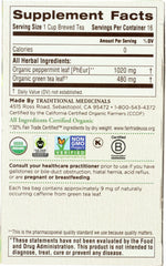 TRADITIONAL MEDICINALS: Organic Green Tea Peppermint 16 Tea Bags, 0.85 oz