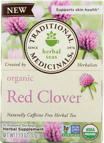 TRADITIONAL MEDICINALS: Tea Red Clover Organic, 1.13 oz