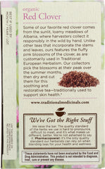 TRADITIONAL MEDICINALS: Tea Red Clover Organic, 1.13 oz