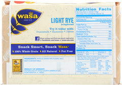 WASA: Light Rye Crispbread, 9.5 Oz