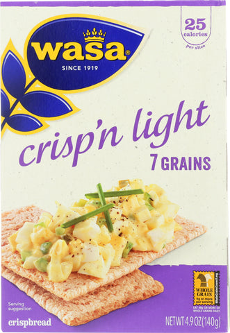 WASA: Crisp’n Light 7 Grains Crackerbread, 4.9 Oz