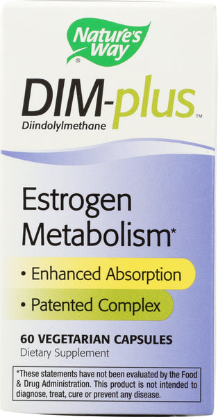 NATURE'S WAY: DIM-plus Estrogen Metabolism, 60 Vegetable Caps