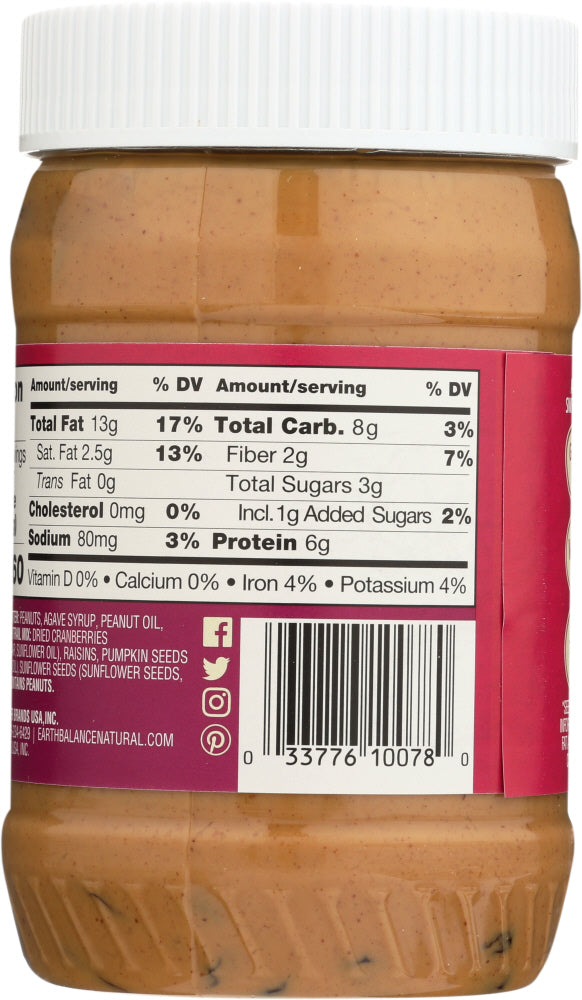 EARTH BALANCE Peanut Butter Trail Mix Cran Seed Crunch, 16 oz