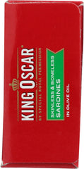 KING OSCAR: Skinless & Boneless Sardines in Olive Oil, 4.38 oz