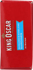KING OSCAR: Skinless & Boneless Sardines In Water, 4.23 oz