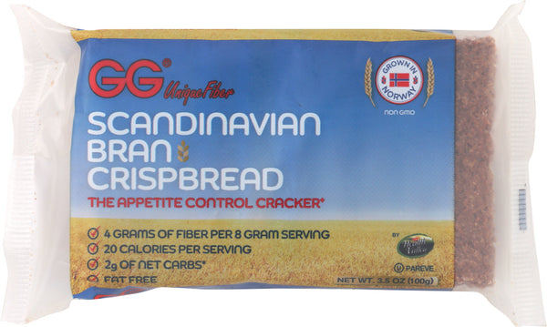 GG UNIQUE FIBER: Scandinavian Bran Crispbread, 3.5 oz