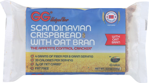 GG SCANDINAVIAN: Crispbread with Oat Bran, 3.5 oz