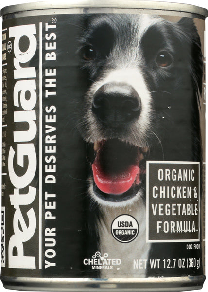 PETGUARD: Dog Chicken and Vegetable Organic, 12.7 oz