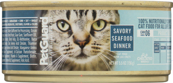 PETGUARD: Cat Seafood Dinner, 5.5 oz