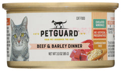 PETGUARD: Beef and Barley Dinner Cat Food, 3 oz