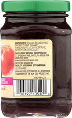 SANTA CRUZ: Fruit Spread Black Berry Pomegranate, 9.5 oz