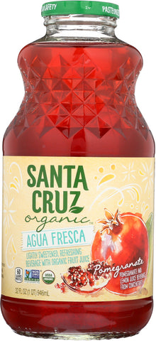 SANTA CRUZ: Fresca Agua Pomegranate Organic, 32 oz