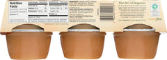 SANTA CRUZ: Organic Cinnamon Apple Sauce Cups 6x4oz Cups, 24 oz