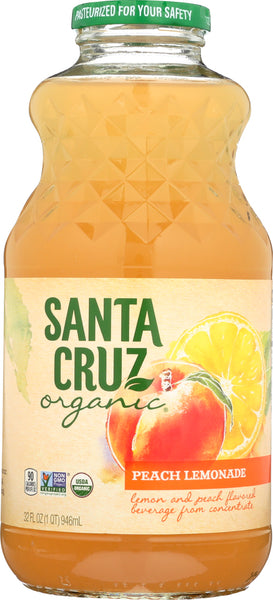 SANTA CRUZ: Organic Peach Lemonade, 32 Oz