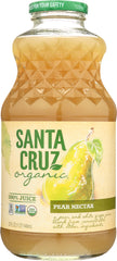 SANTA CRUZ: Organic Pear Nectar Juice, 32 Oz