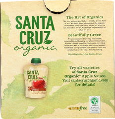 SANTA CRUZ ORGANIC: Cinnamon Apple Sauce 4x3.2oz Pouches, 12.8 oz