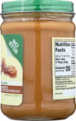 SANTA CRUZ: No Stir Crunchy Dark Roasted Peanut Butter Spread, 16 oz