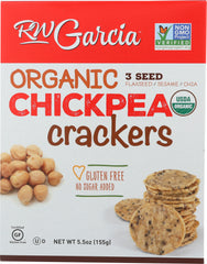 RW GARCIA: Organic Chickpea Crackers, 5.5 oz