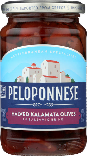 PELOPONNESE: Olive Kalamata Halved, 6.4 oz